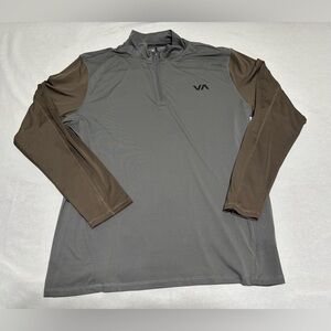 Men’s NWT RVCA Sport Vent LS Half Zip Long Sleeve Shirt